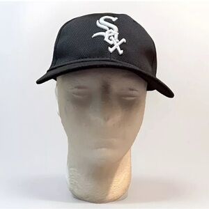 Chicago White Sox YOUTH hat Cap Strap Back One Size Black MLB OC Sports